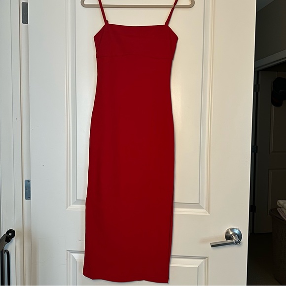 Hello Molly Red Maxi Slip Dress - Picture 3 of 7